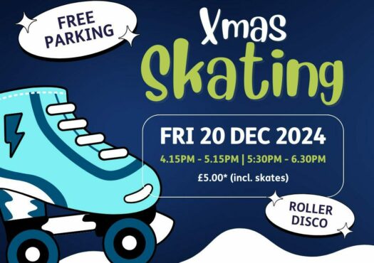 Christmas roller skating